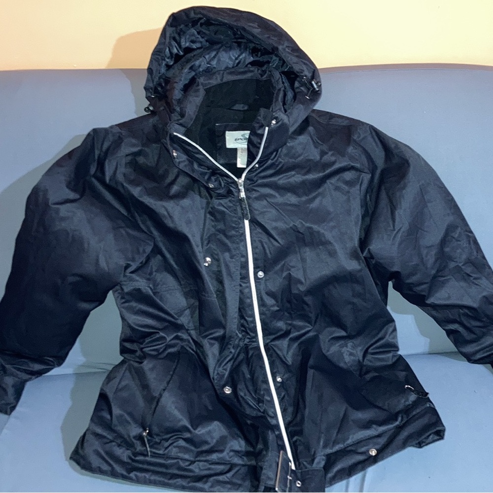 Sportek Black Winter Jacket - Size XL